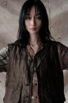 Aviva Jifei Xue single buckle vest SS23-SBCV-ACP bronze color PAJX3